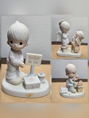 Precious Moments Enesco Lot Of 3 Porcelain Figurines